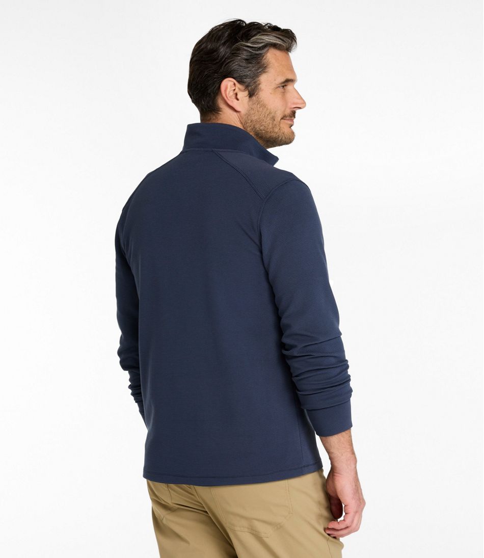 L.L.Bean Men's VentureStretch Ottoman-Rib Pullover, Quarter-Zip CLOTHING|SALE