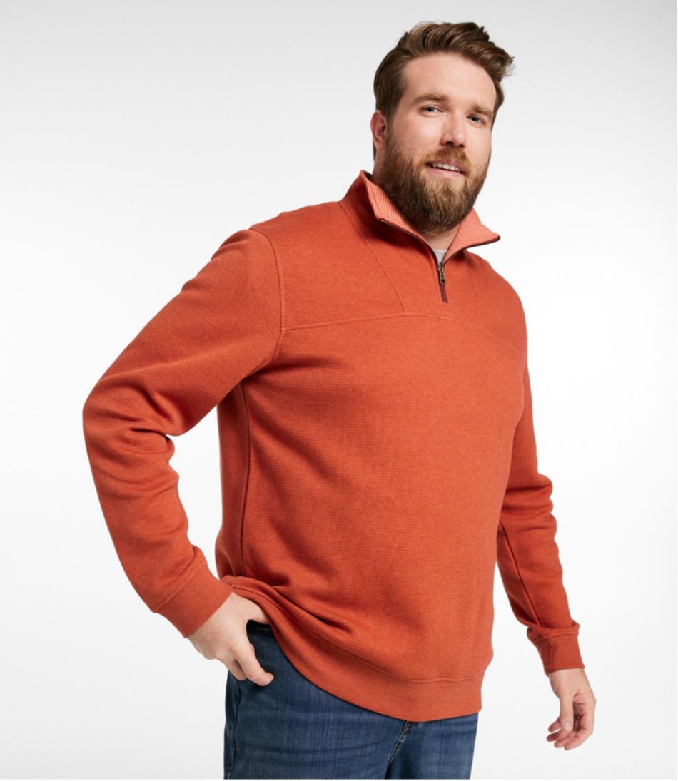 L.L.Bean Men's All Seasons Textured Sweats, Quarter-Zip CLOTHING|SALE