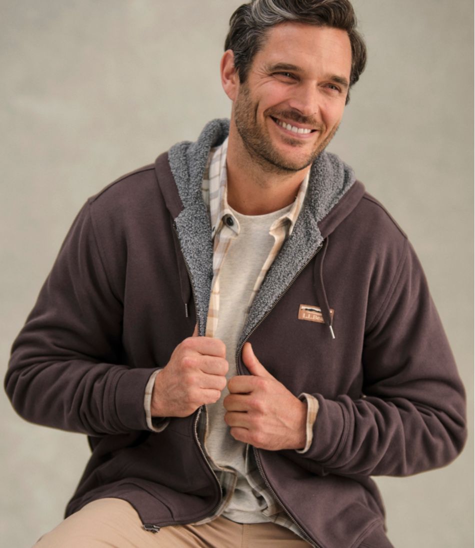 L.L.Bean Men's Katahdin Iron Works® Hooded Sweatshirt, Fleece-Lined CLOTHING