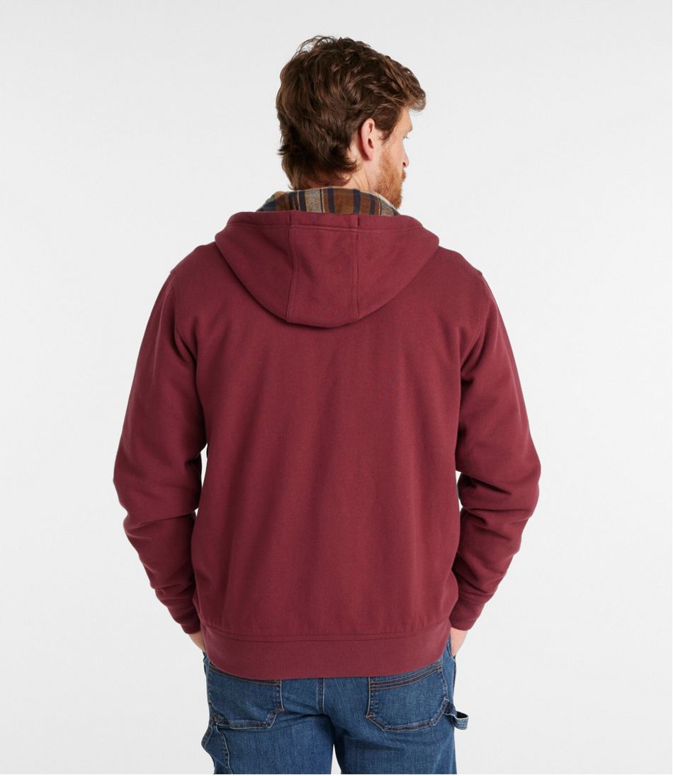 L.L.Bean Men's Katahdin Iron Works® Hooded Sweatshirt, Flannel-Lined CLOTHING