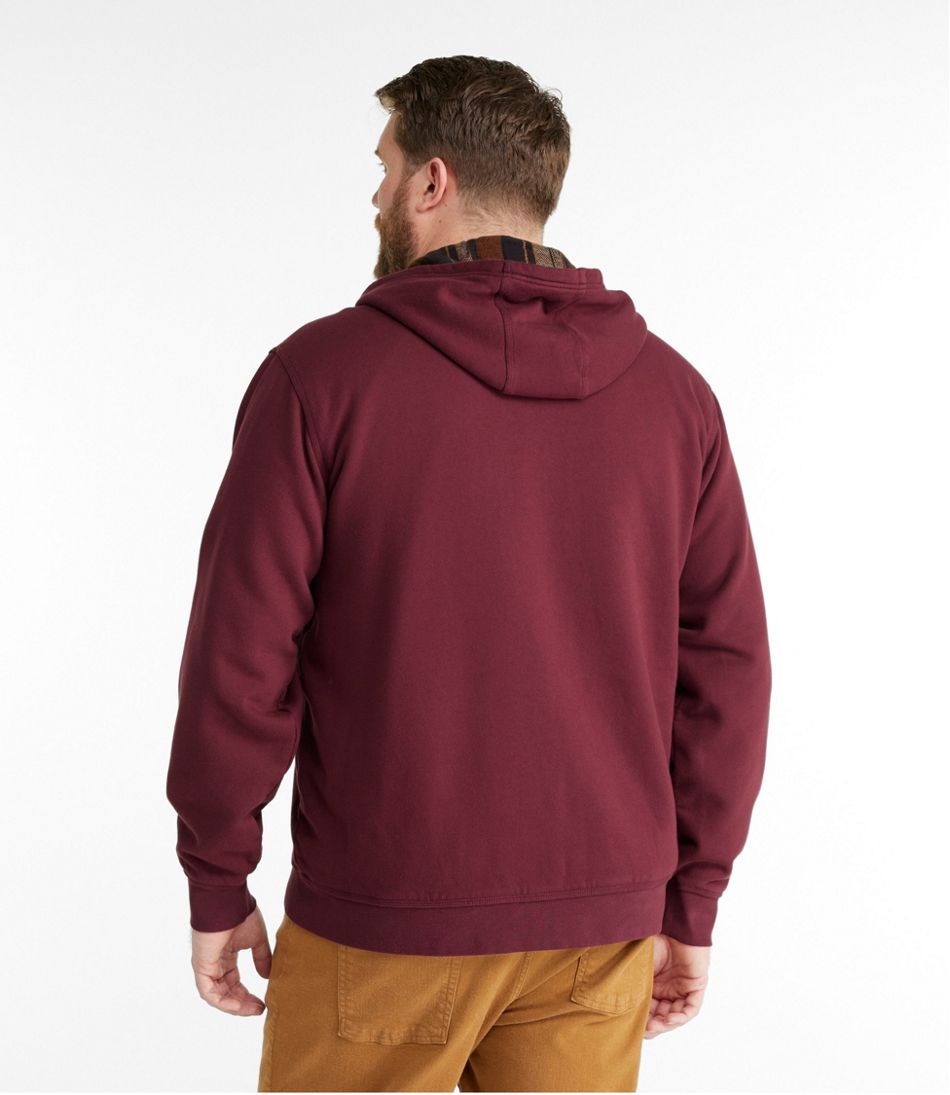 L.L.Bean Men's Katahdin Iron Works® Hooded Sweatshirt, Flannel-Lined CLOTHING