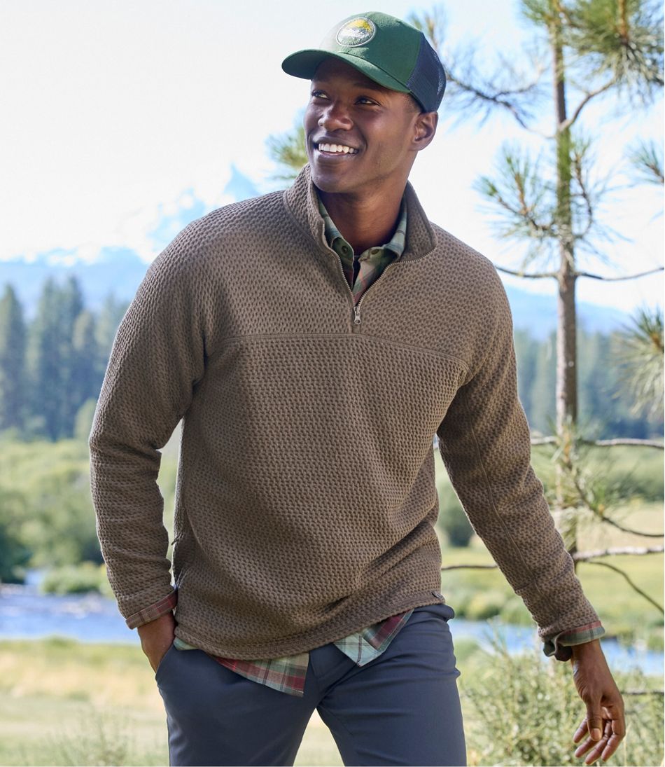 L.L.Bean Men's Ridgeknit Pullover, Quarter-Zip CLOTHING|SALE
