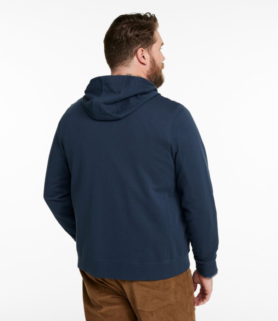 L.L.Bean Men's Comfort Stretch Performance® Piqué, Full-Zip Hoodie CLOTHING