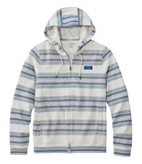 L.L.Bean Men's Comfort Stretch Performance® Piqué, Full-Zip Hoodie, Stripe CLOTHING