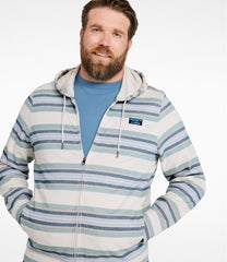 L.L.Bean Men's Comfort Stretch Performance® Piqué, Full-Zip Hoodie, Stripe CLOTHING