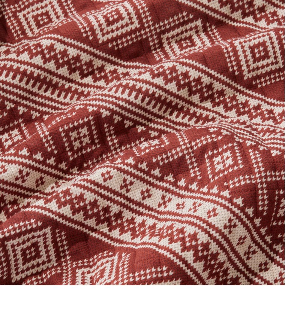 L.L.Bean Men's Bean's Quilted Sweatshirt, Crewneck, Print CLOTHING|SALE