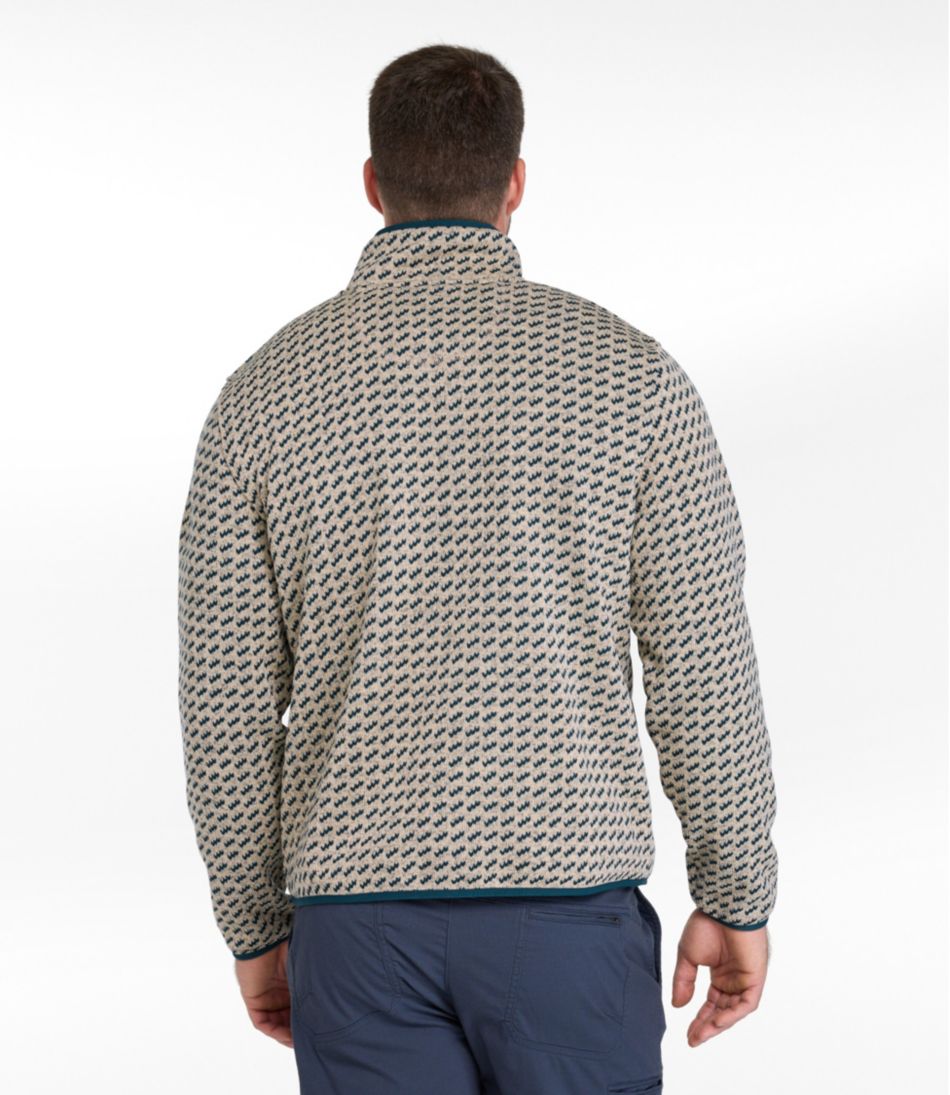 L.L.Bean Men's Sweater Fleece Pullover, Print CLOTHING|SALE