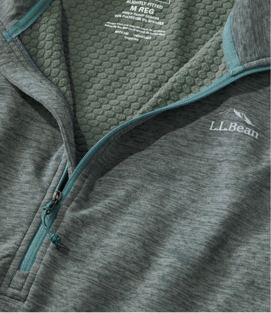 L.L.Bean Men's Adventure Grid Fleece, Quarter-Zip CLOTHING|SALE