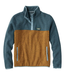 L.L.Bean Men's Sweater Fleece Pullover, Colorblock CLOTHING|SALE