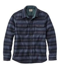 L.L.Bean Men's Bean's Mariner Fleece Shirt, Print CLOTHING