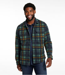 L.L.Bean Men's Bean's Mariner Fleece Shirt, Print CLOTHING