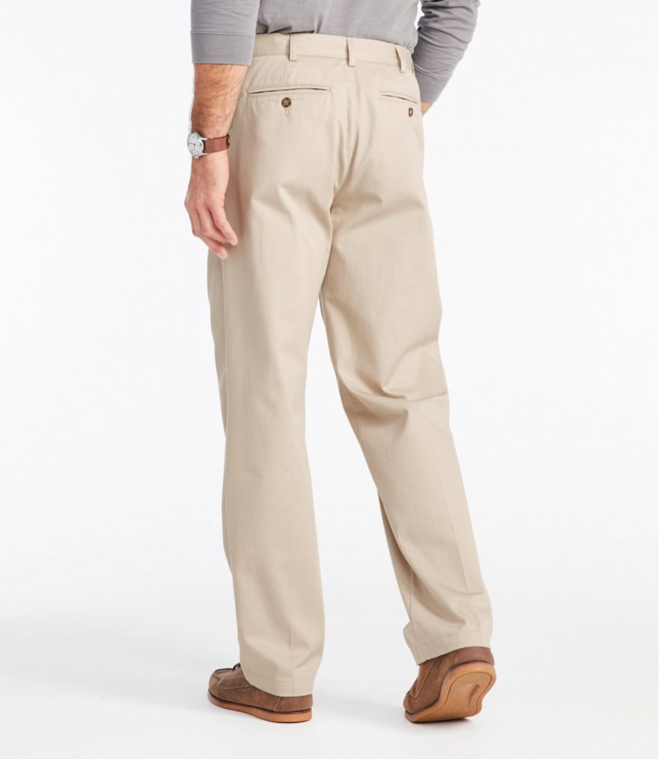 L.L.Bean Men's Wrinkle-Free Double L® Chinos, Natural Fit, Hidden Comfort, Pleated CLOTHING|SALE