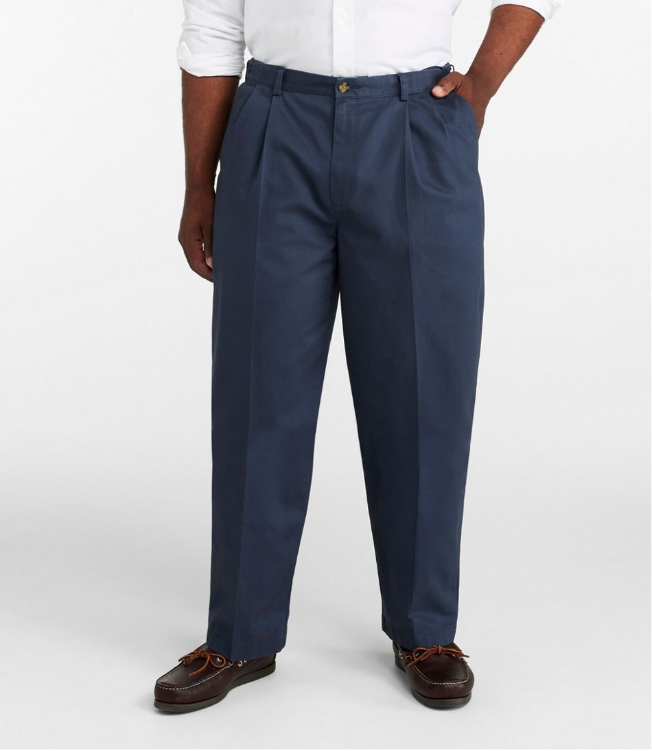 L.L.Bean Men's Wrinkle-Free Double L® Chinos, Natural Fit, Hidden Comfort, Pleated CLOTHING|SALE
