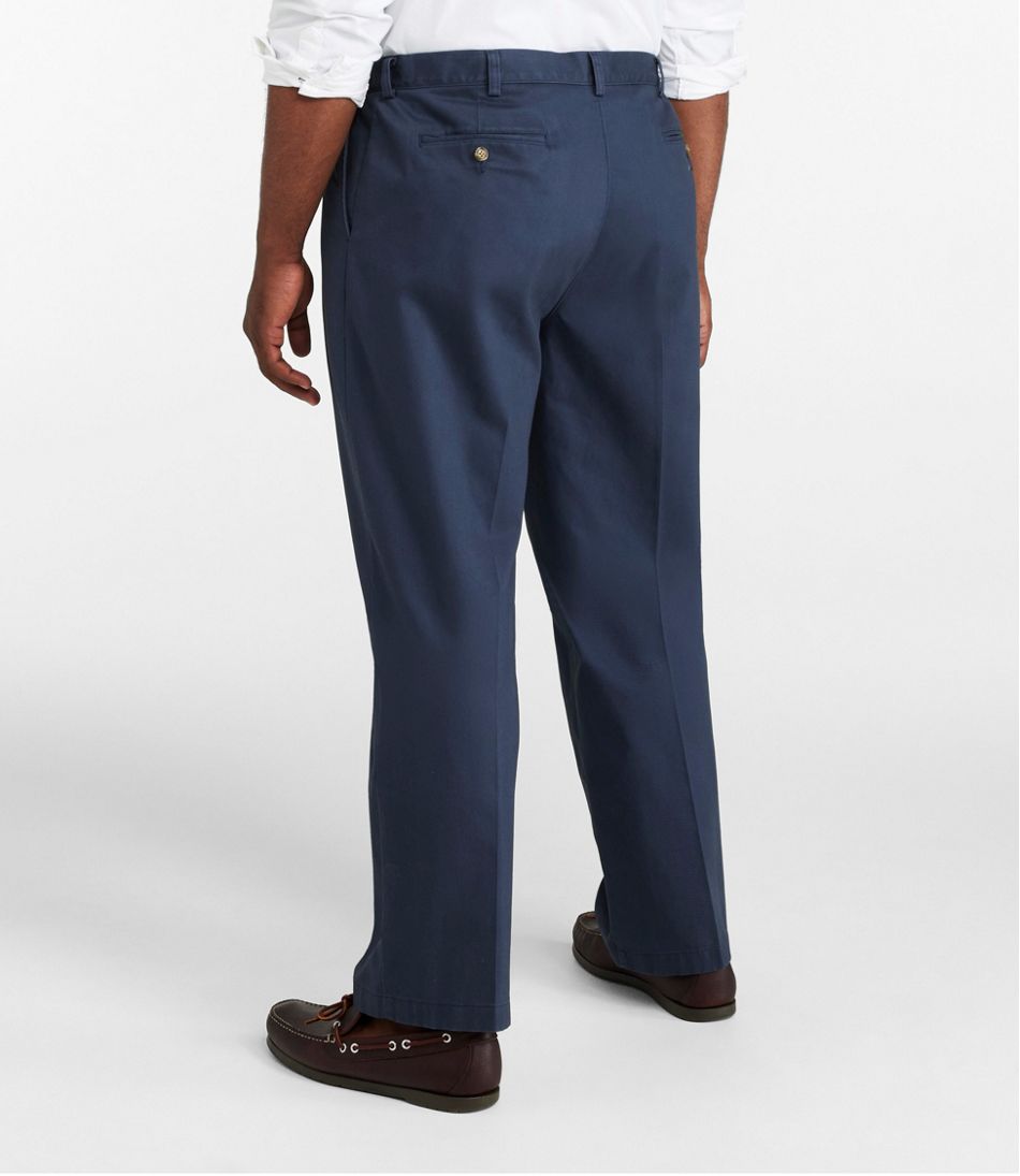 L.L.Bean Men's Wrinkle-Free Double L® Chinos, Natural Fit, Hidden Comfort, Pleated CLOTHING|SALE
