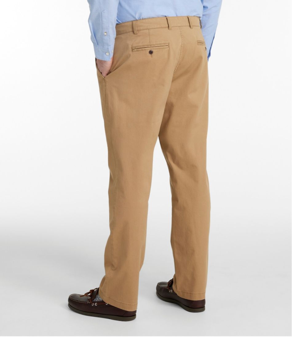 L.L.Bean Men's Lakewashed® Stretch Khakis, Standard Athletic Fit, Tapered Leg CLOTHING|SALE