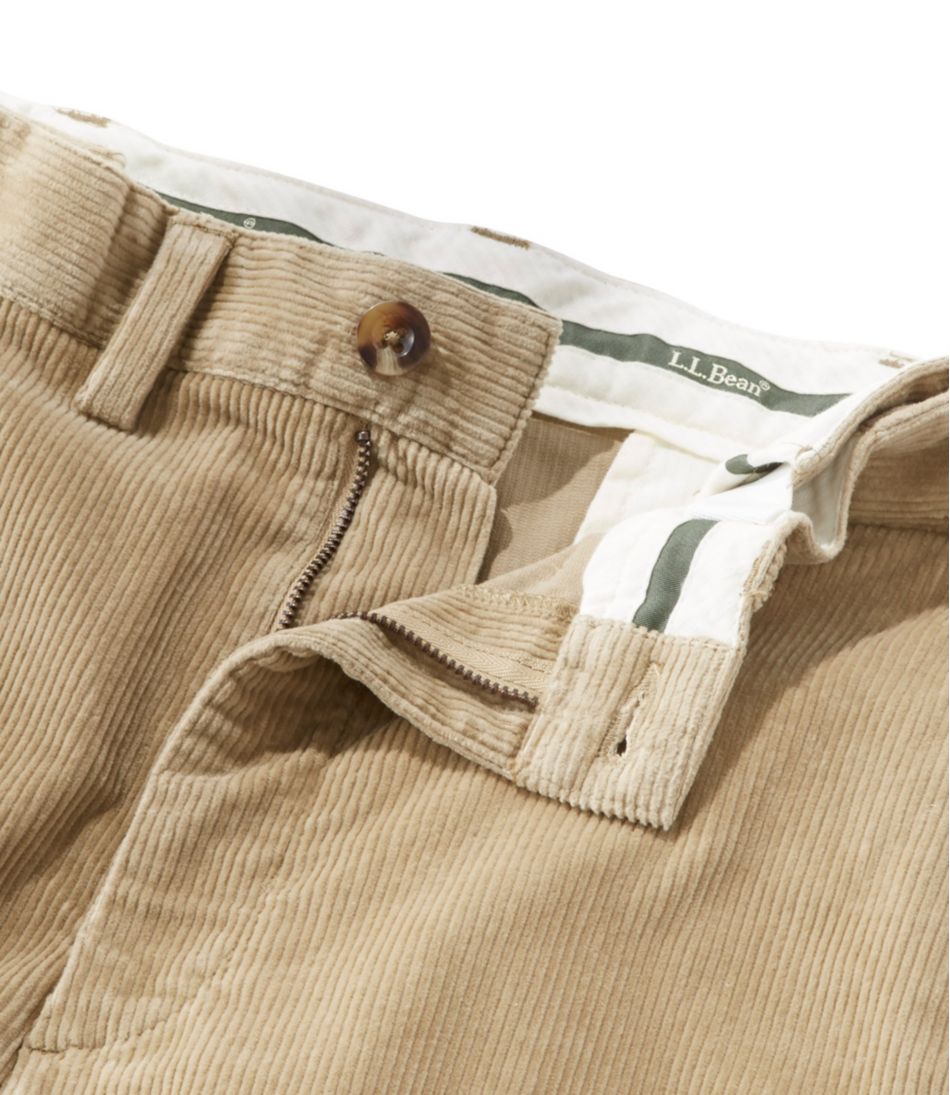 L.L.Bean Men's Stretch Country Corduroy Pants, Natural Fit, Plain Front, Hidden Comfort CLOTHING|SALE