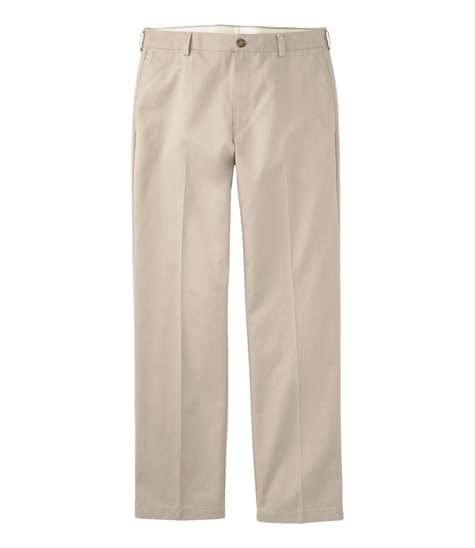L.L.Bean Men's Wrinkle-Free Double L® Chinos, Natural Fit, Plain Front CLOTHING
