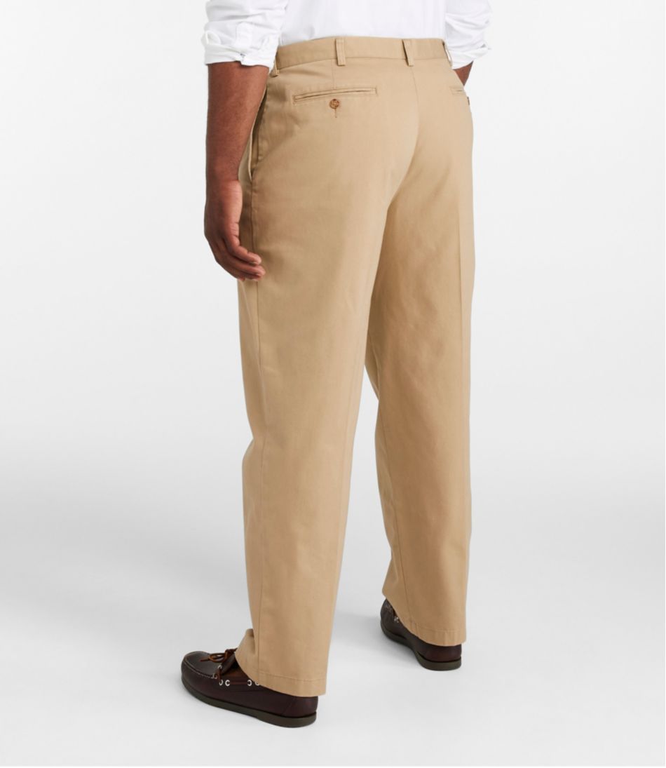 L.L.Bean Men's Wrinkle-Free Double L® Chinos, Natural Fit, Plain Front CLOTHING