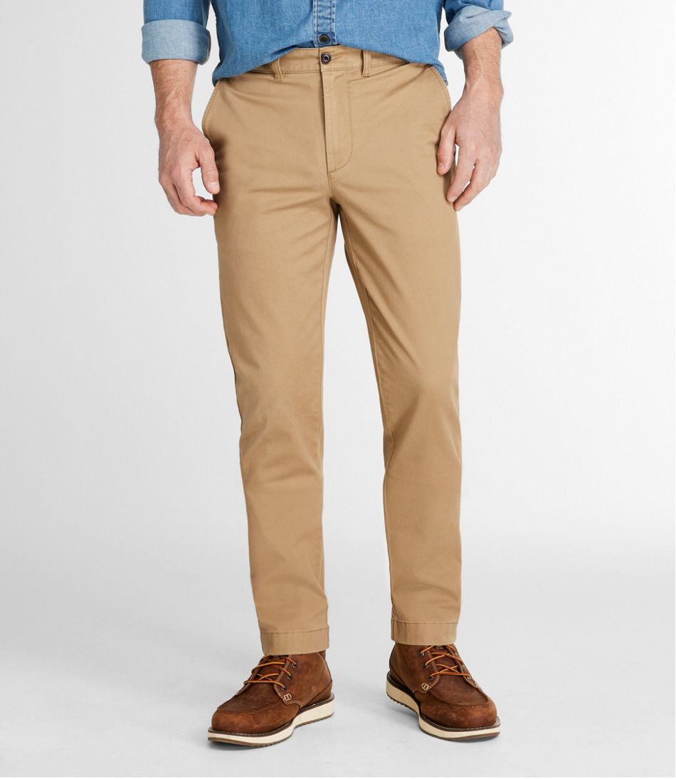 L.L.Bean Men's Lakewashed® Stretch Khakis, Slim Fit, Straight Leg CLOTHING|SALE