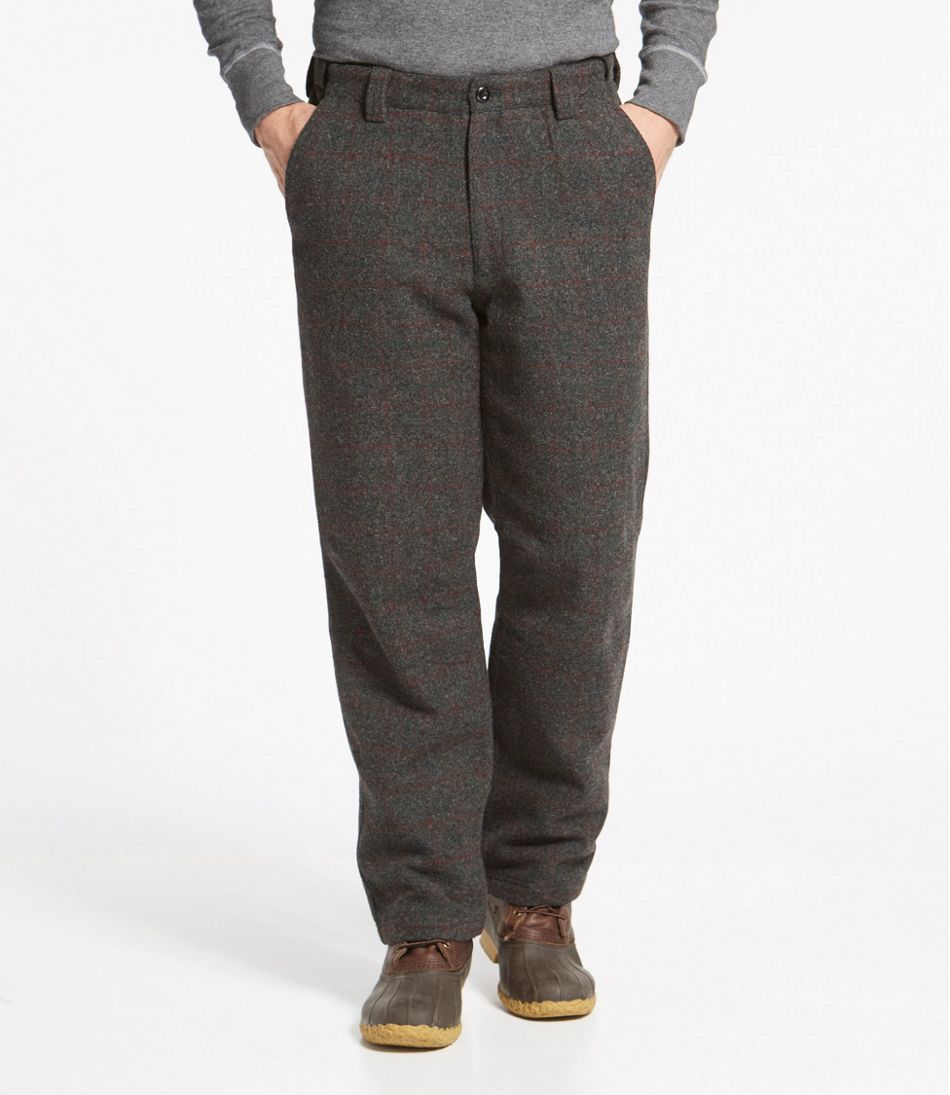 L.L.Bean Men's Maine Guide Wool Pants with PrimaLoft, Plaid CLOTHING|OUTDOOR EQUIPMENT|SALE