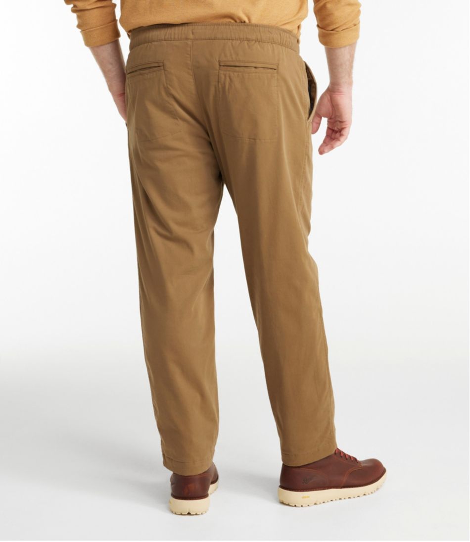 L.L.Bean Men's Comfort Stretch Dock Pants, Standard Fit, Straight Leg, Flannel-Lined CLOTHING|SALE