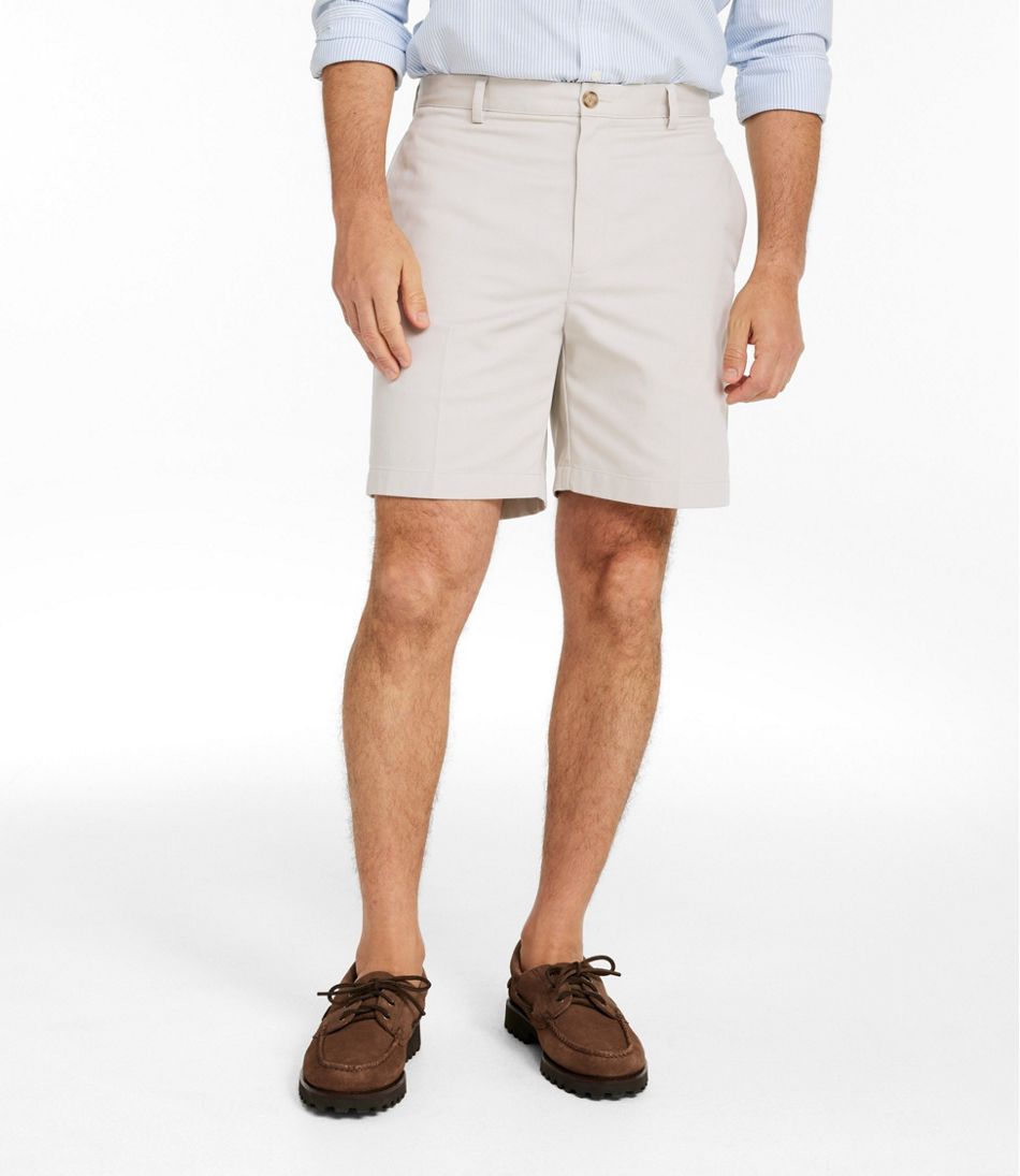 L.L.Bean Men's Wrinkle-Free Double L® Chino Shorts, Classic Fit, 8" CLOTHING