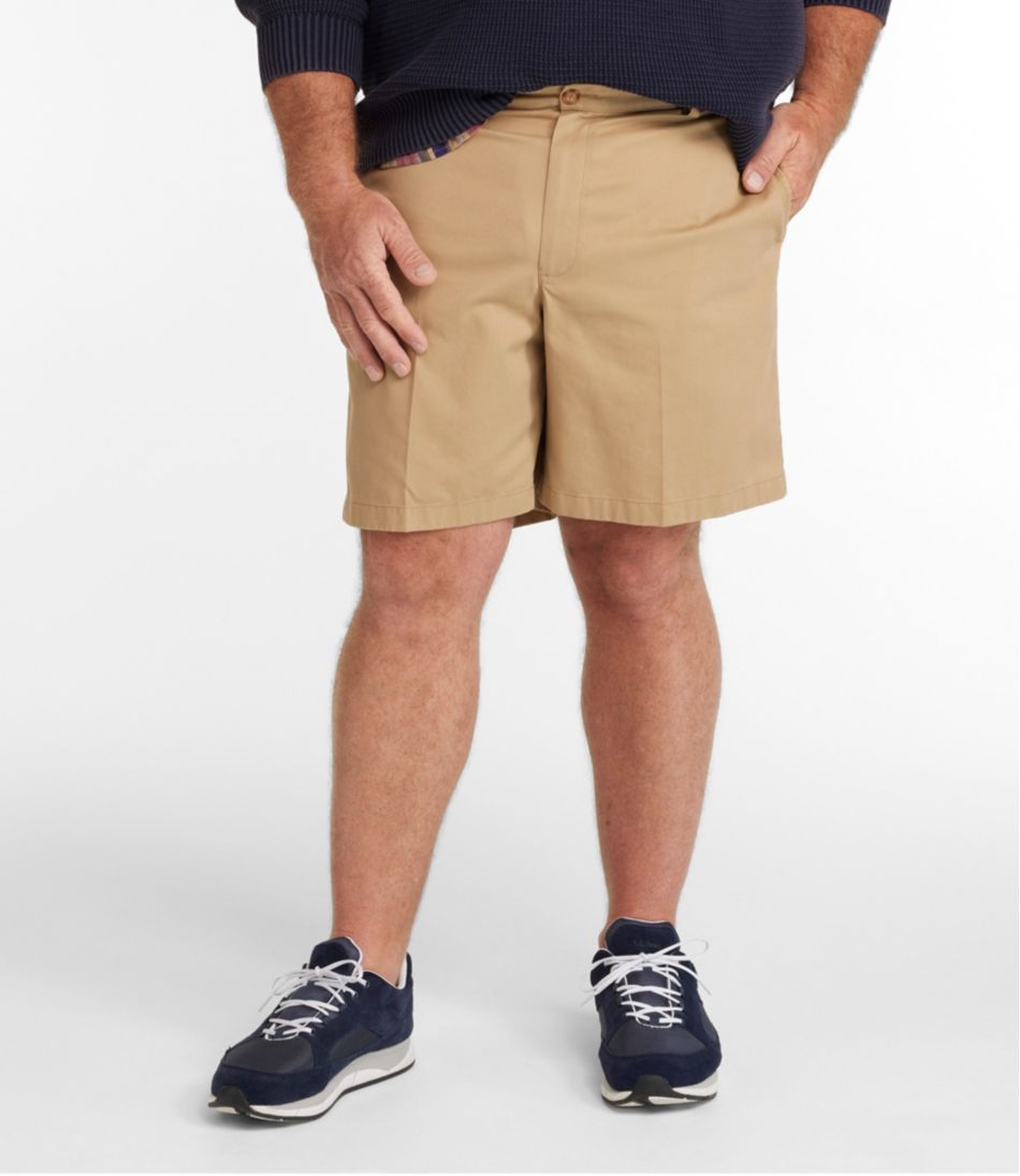 L.L.Bean Men's Wrinkle-Free Double L® Chino Shorts, Classic Fit, 8" CLOTHING