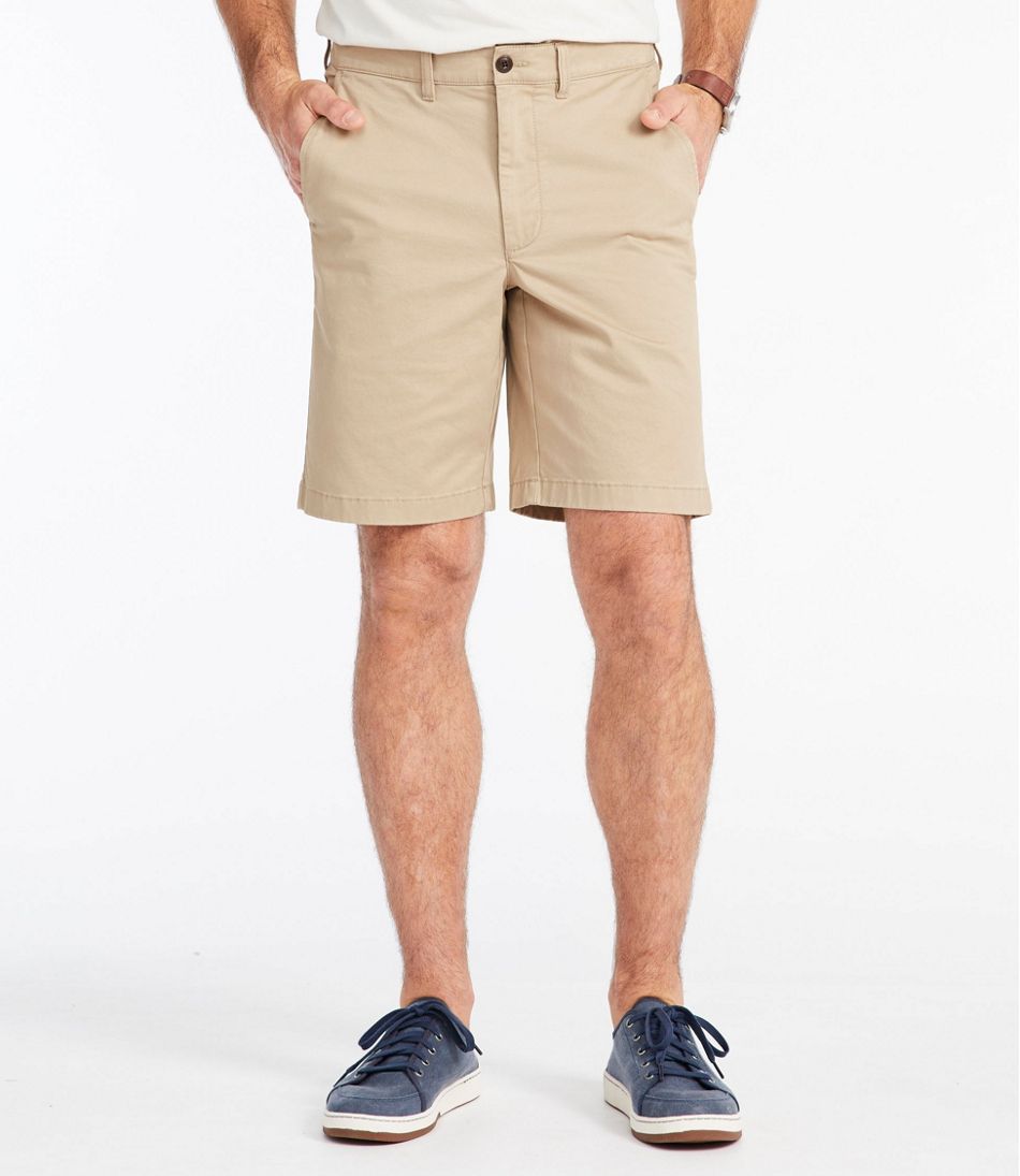 L.L.Bean Men's Lakewashed® Stretch Khaki Shorts, 9" CLOTHING|SALE