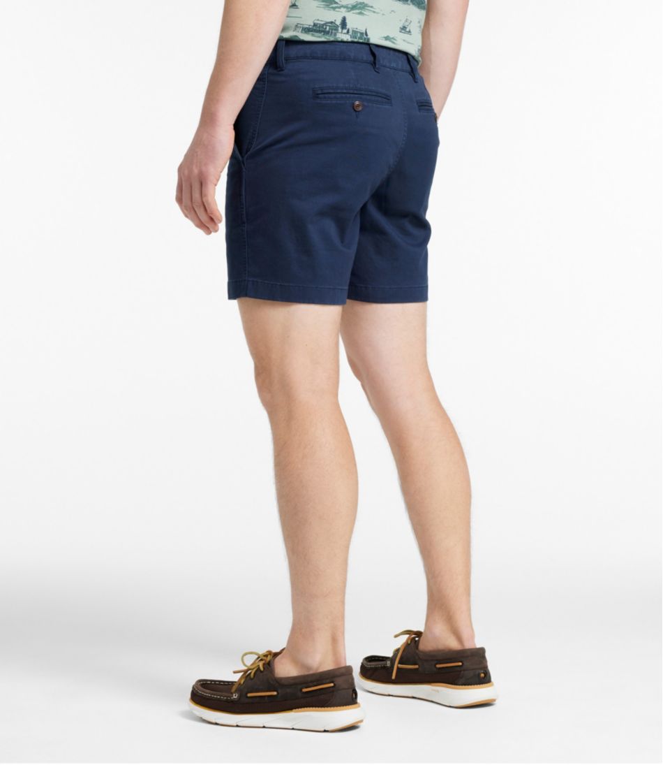 L.L.Bean Men's Lakewashed® Stretch Khaki Shorts, 6" CLOTHING|SALE