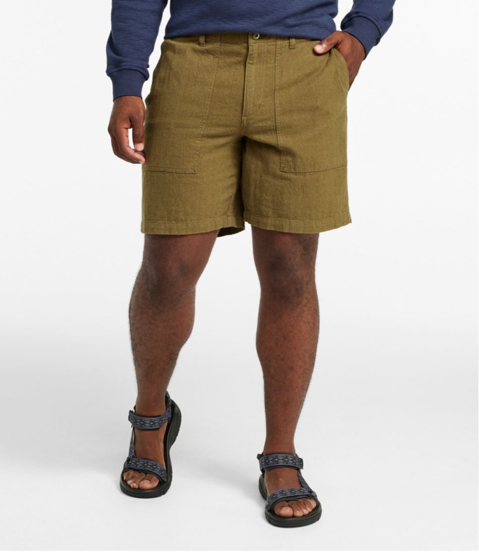 L.L.Bean Men's Signature Herringbone Shorts, 8" CLOTHING|SALE