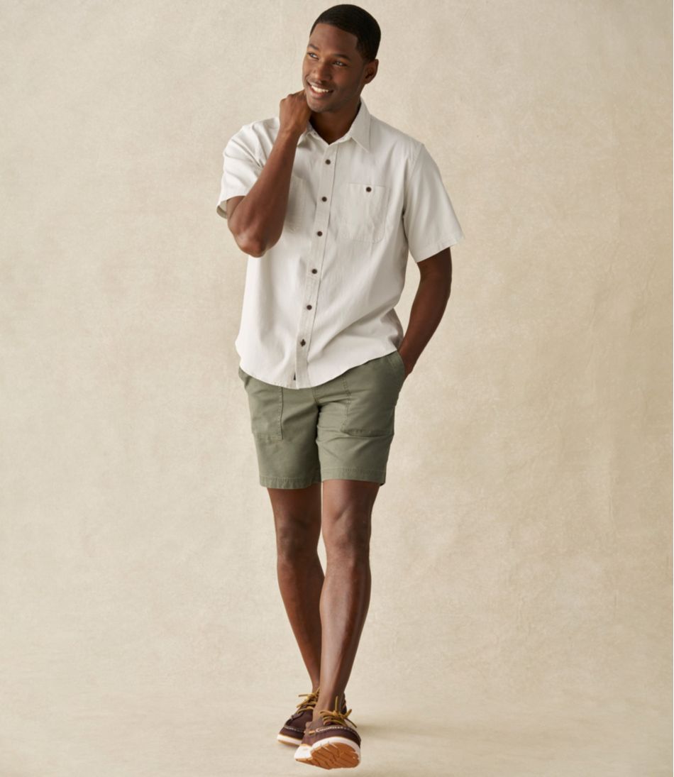 L.L.Bean Men's Sunwashed Cotton Shorts, 8" CLOTHING|SALE