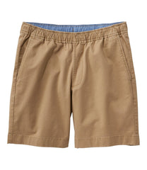 L.L.Bean Men's Lakewashed Stretch Khaki Shorts, Pull-On, 8" CLOTHING|SALE