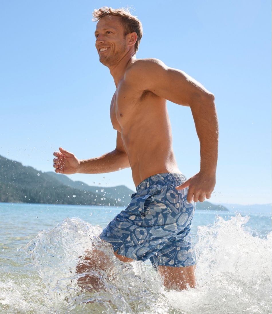 L.L.Bean Men's Bold Coast Swim Trunks, 7" CLOTHING|SALE