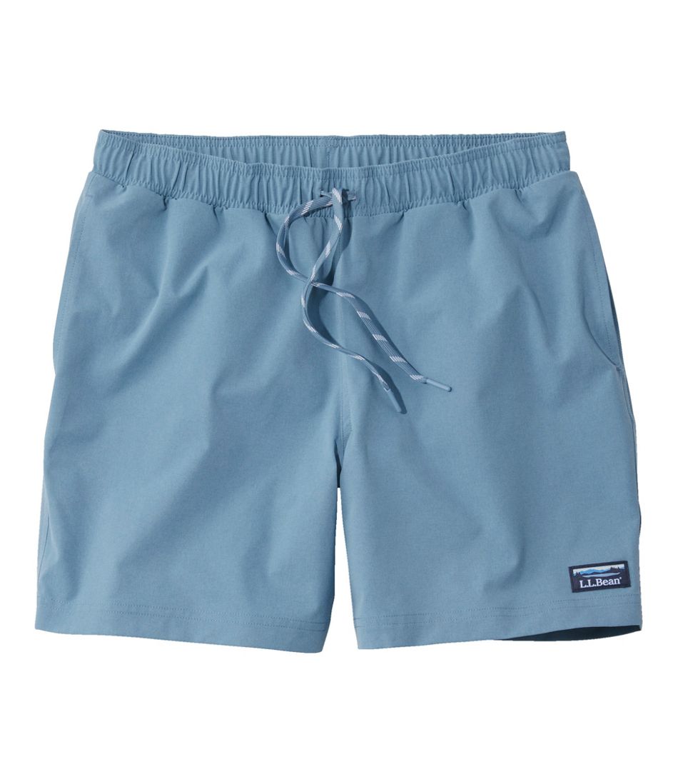 L.L.Bean Men's Vacationland Stretch Swim Trunks, 6" CLOTHING
