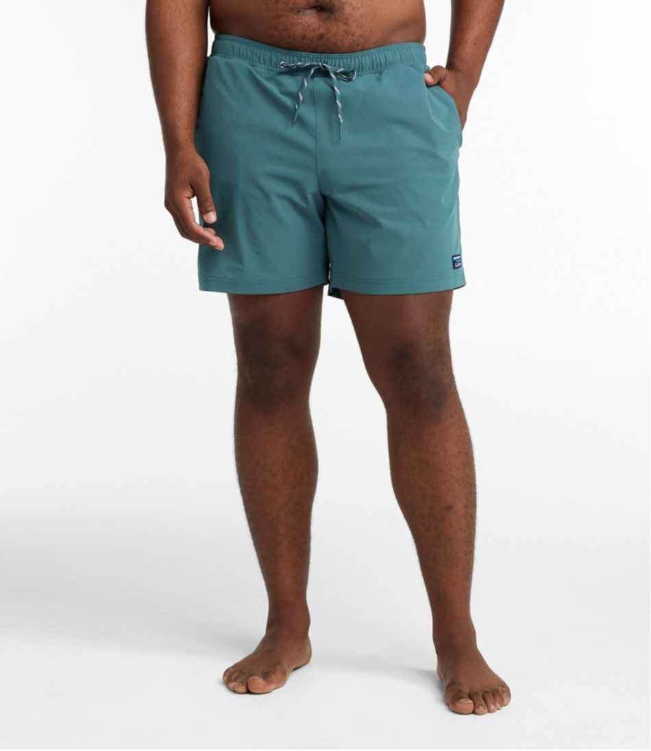 L.L.Bean Men's Vacationland Stretch Swim Trunks, 6" CLOTHING