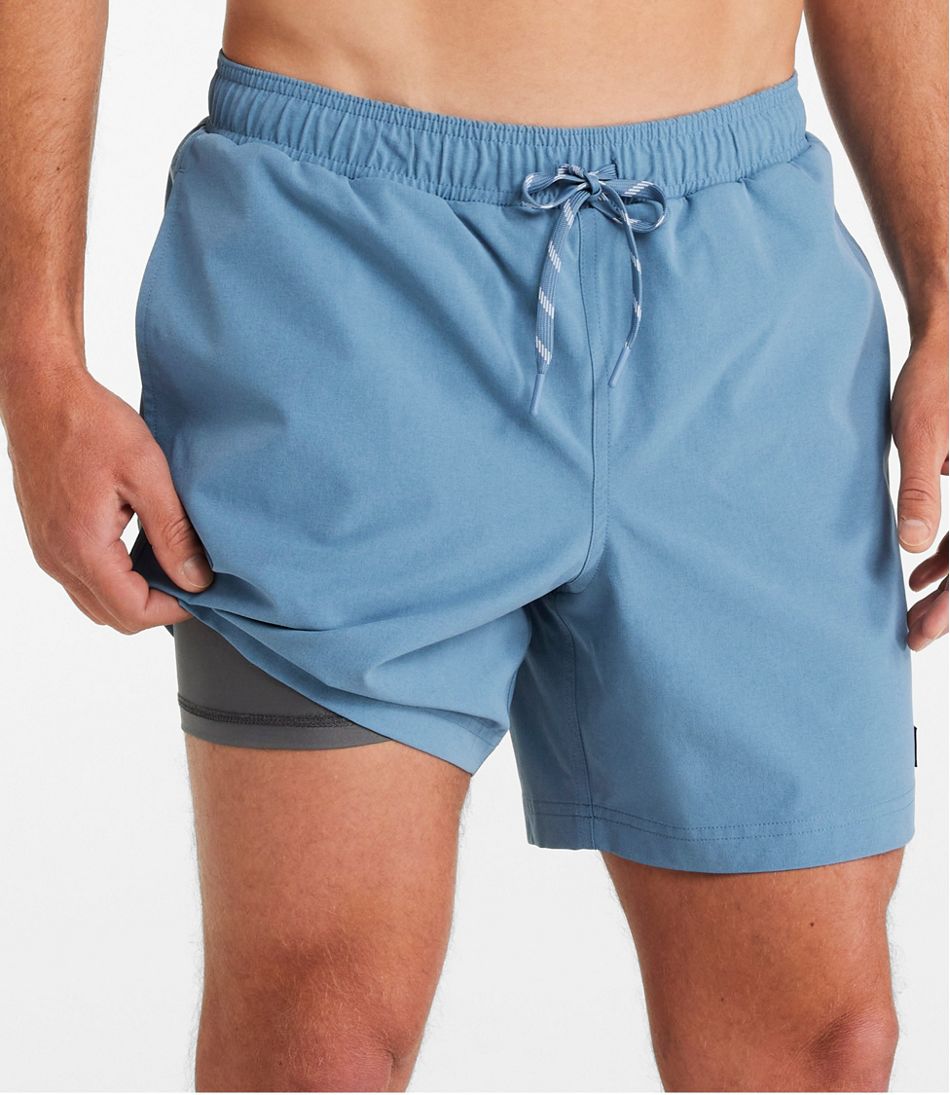 L.L.Bean Men's Vacationland Stretch Swim Trunks, 6" CLOTHING