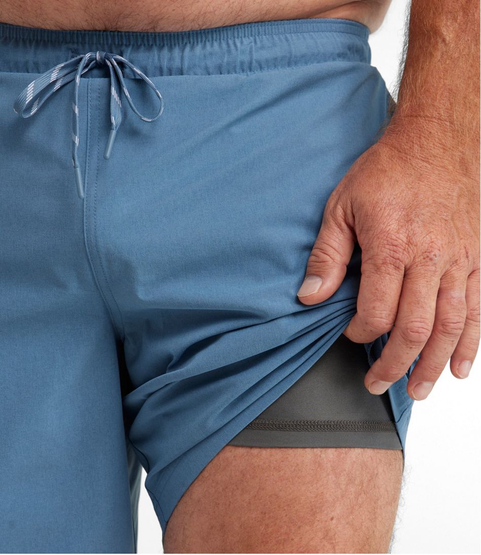 L.L.Bean Men's Vacationland Stretch Swim Trunks, 8" CLOTHING