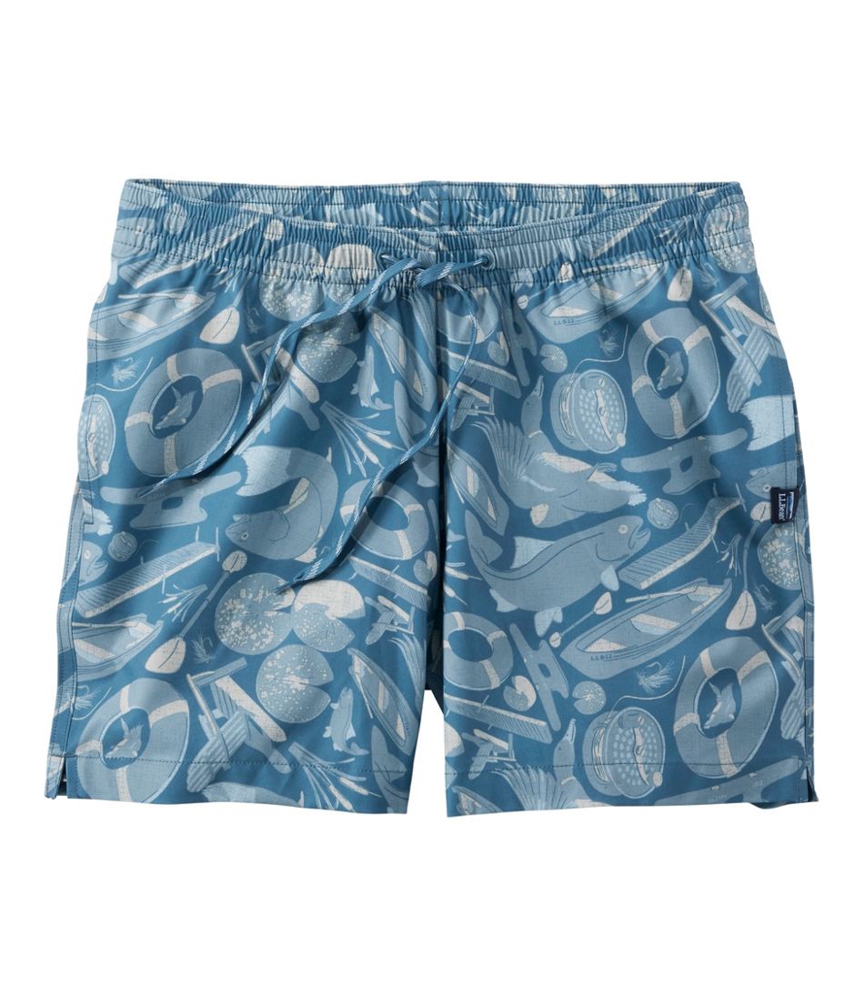 L.L.Bean Men's Bold Coast Swim Trunks, 5" CLOTHING|SALE