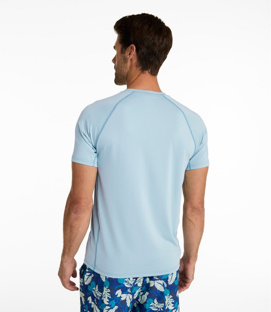 L.L.Bean Men's Swift River Cooling Sun Shirt, Short-Sleeve Graphic CLOTHING