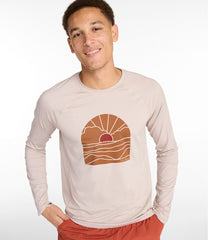 L.L.Bean Men's Swift River Cooling Rash Guard, Graphic CLOTHING