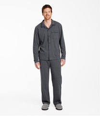 L.L.Bean Men's Bean's Cotton Knit Pajamas, Button-Front PJ Set CLOTHING