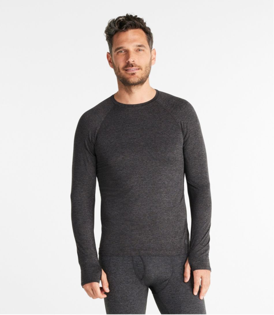 L.L.Bean Men's Simple Soft Base Layer, Crew CLOTHING
