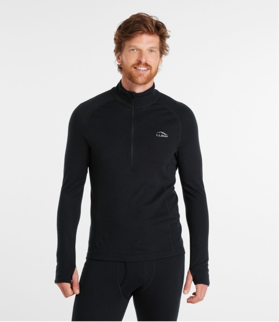 L.L.Bean Men's Cresta Midweight 250 Quarter-Zip Top CLOTHING