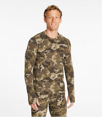 L.L.Bean Men's Heavyweight Base Layer Crew Top, Print CLOTHING