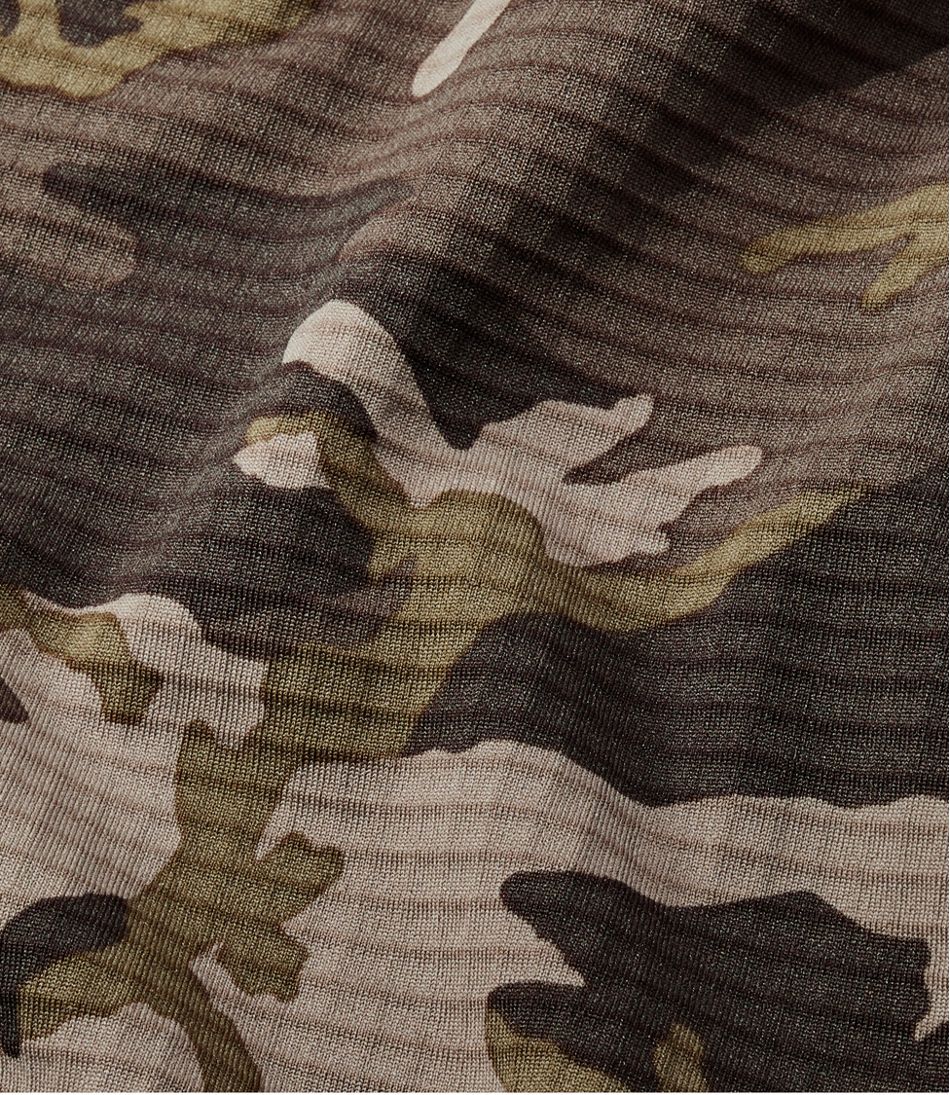 L.L.Bean Men's Heavyweight Base Layer Crew Top, Print CLOTHING