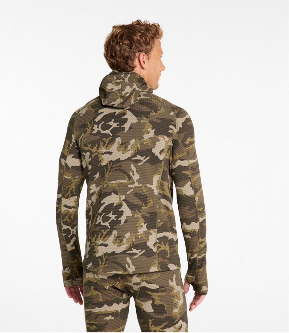 L.L.Bean Men's Heavyweight Base Layer Hoodie, Print CLOTHING