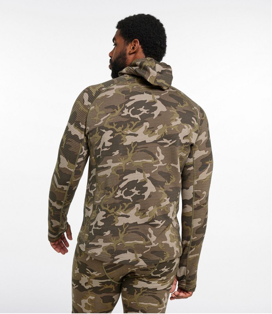 L.L.Bean Men's Heavyweight Base Layer Hoodie, Print CLOTHING