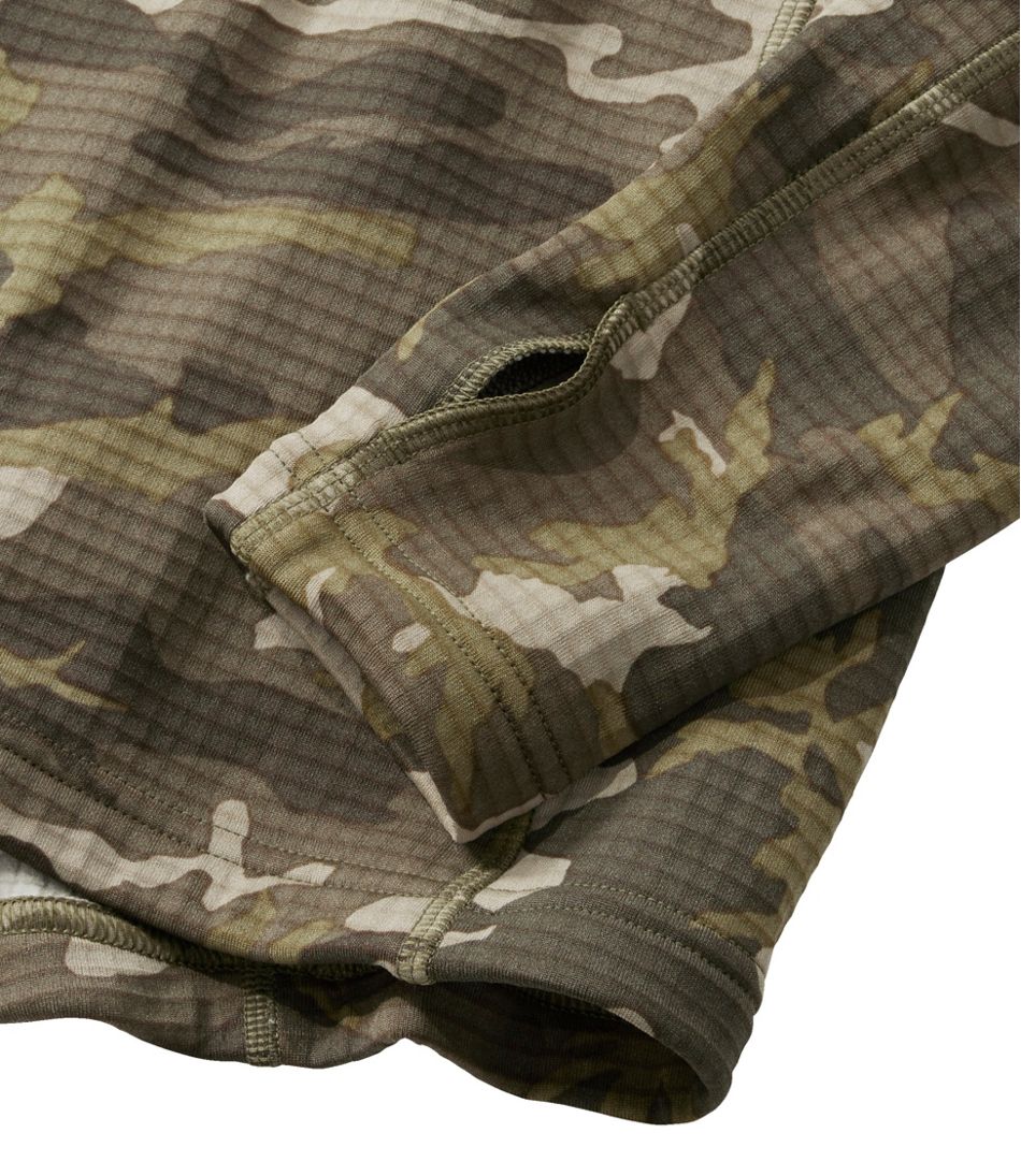 L.L.Bean Men's Heavyweight Base Layer Hoodie, Print CLOTHING