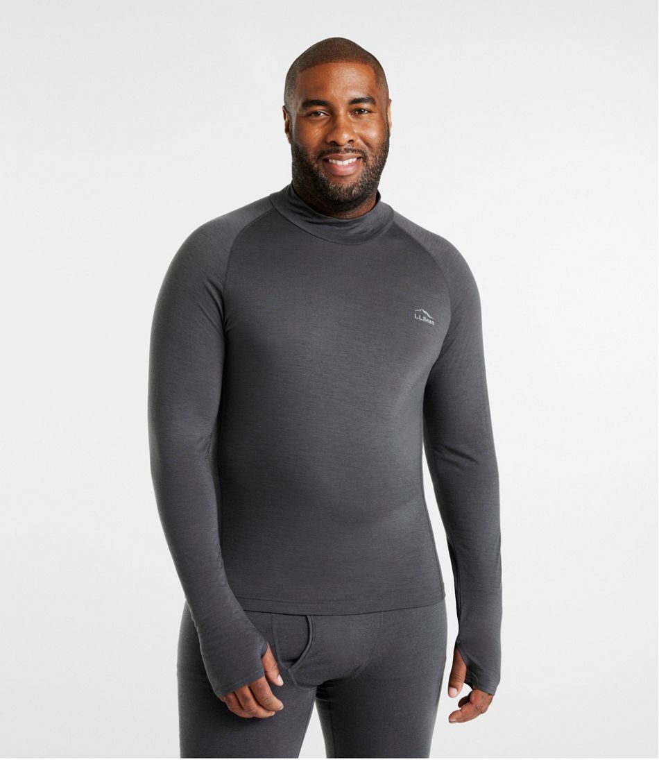 L.L.Bean Men's Cresta Wool Ultralight 150 Turtleneck CLOTHING