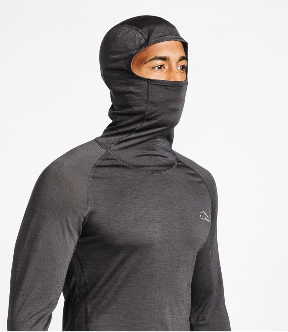 L.L.Bean Men's Cresta Wool Ultralight 150 Base Layer, Hoodie CLOTHING